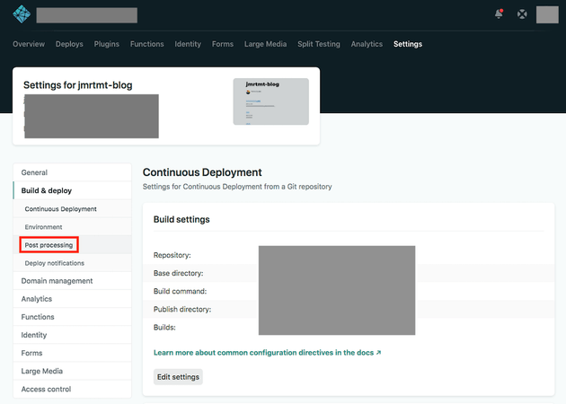 netlify-setting